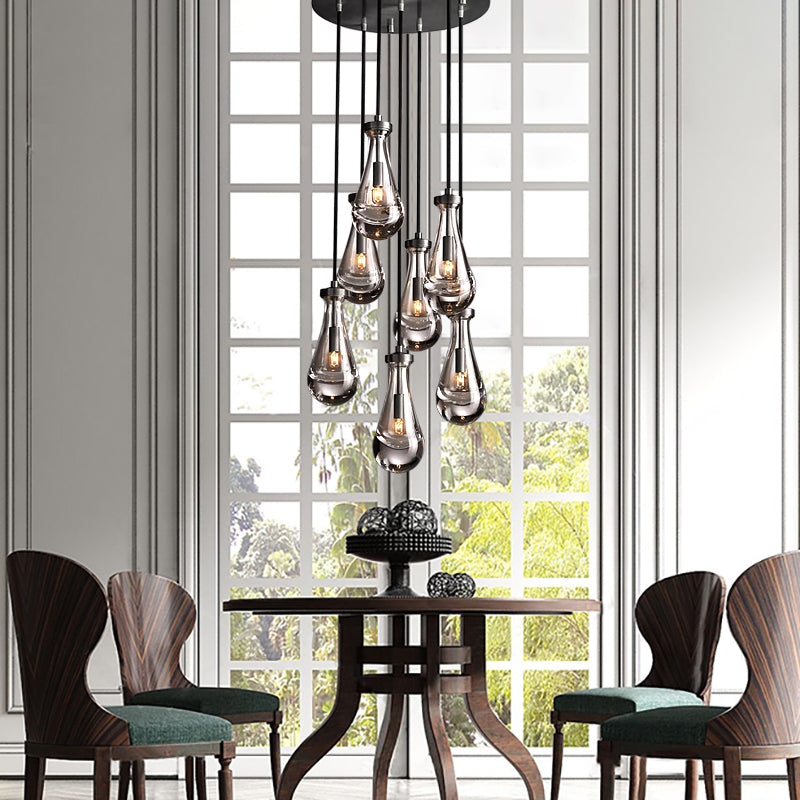 Raindrop Round Chandelier D18" - Yami Lightings