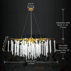 Doris Modern K9 Crystal Branch Chandelier - Yami Lightings