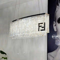 Olive Oval Crystal Chandelier For Dining Table - Yami Lightings