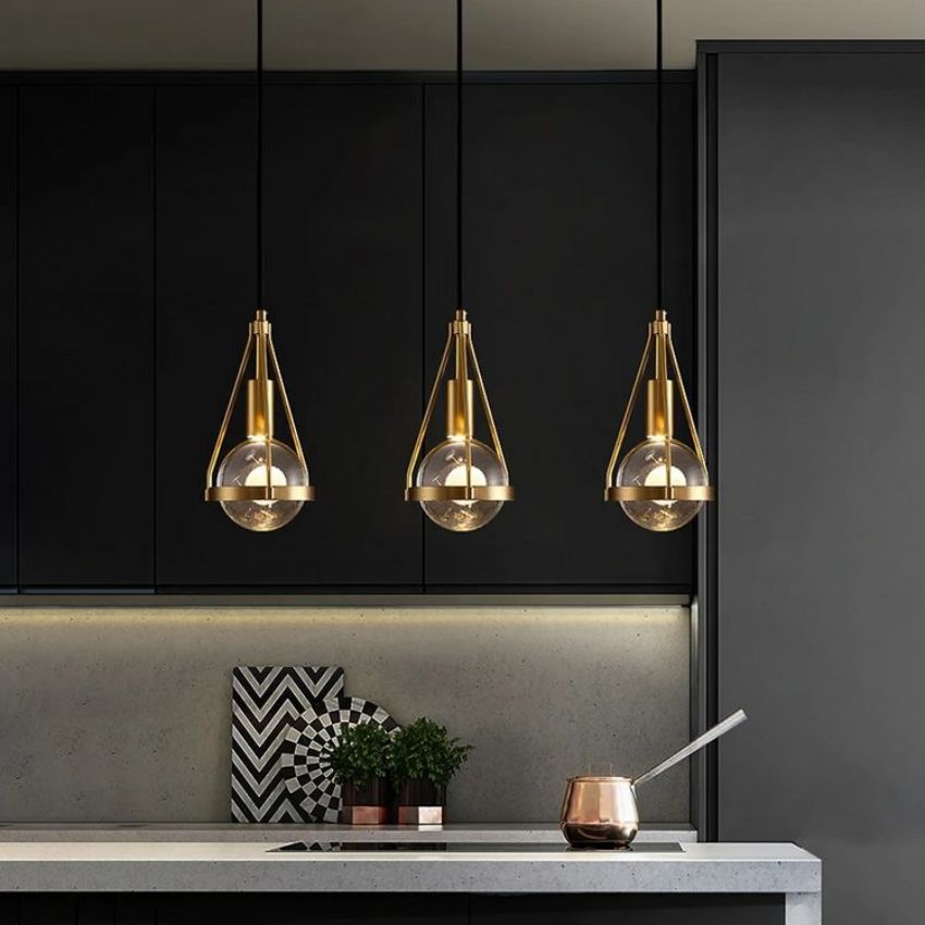 Crystal Metal Pendant Lights Dining Room Chandeliers - Yami Lightings