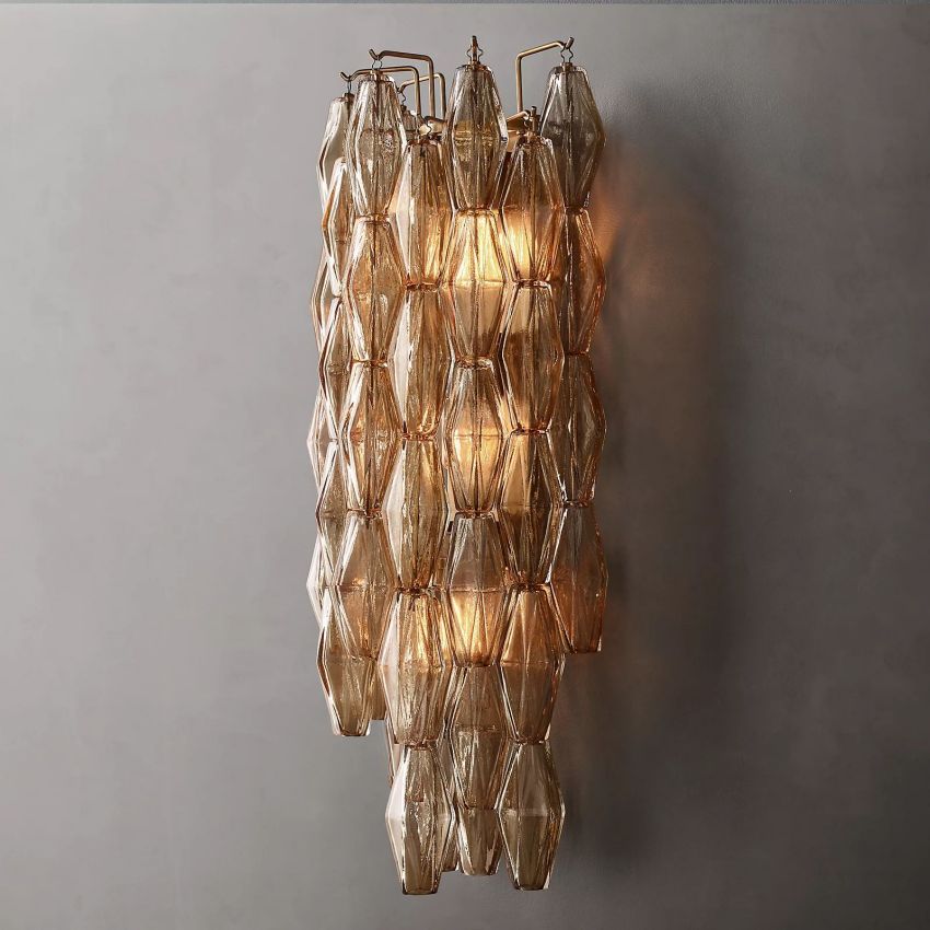 Murano Smoke Glass Sconce - Yami Lightings