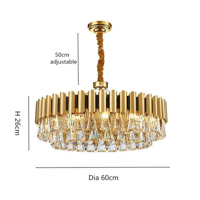 Stavros Crystal Chandelier - Yami Lightings
