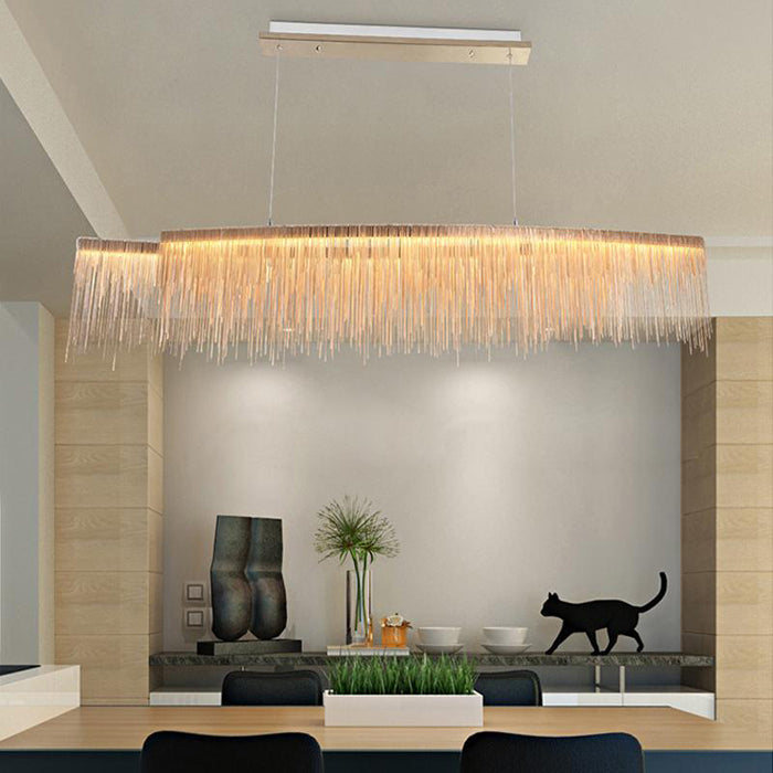 Bunny Dynamic Aluminum Chain Tassel Chandelier - Yami Lightings