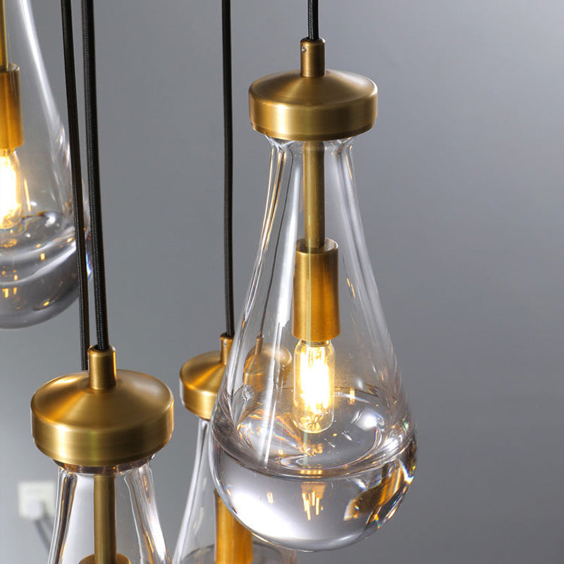 Raindrop Round Chandelier D18" - Yami Lightings