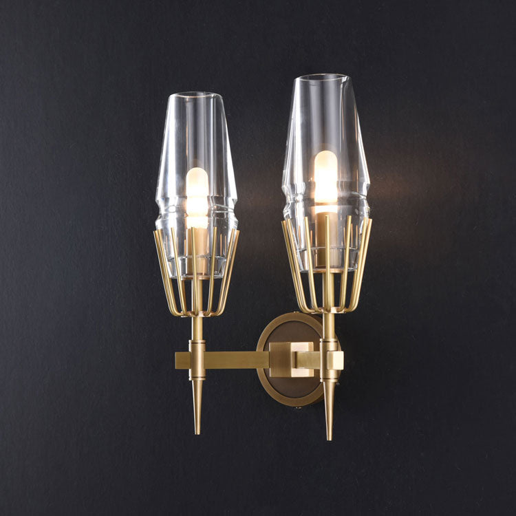 Delia Crystal Double Sconce - Yami Lightings