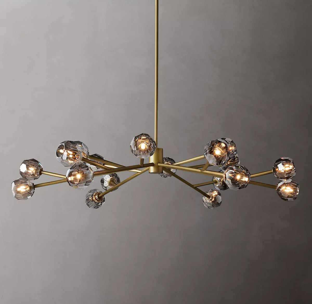 Belle De Crystal Ball Round Chandelier 60" - Yami Lightings