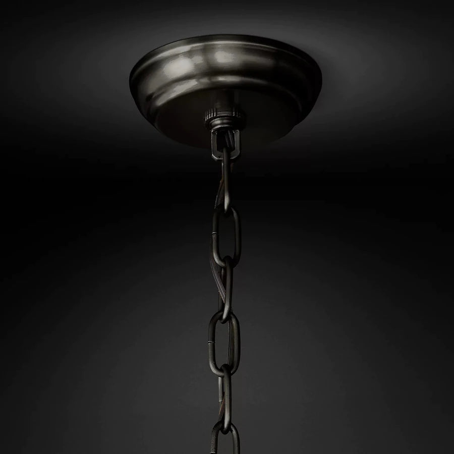 Marcia Glass Round Chandelier D22" - Yami Lightings