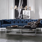 Belle De Crystal Ball Round Chandelier 48" - Yami Lightings