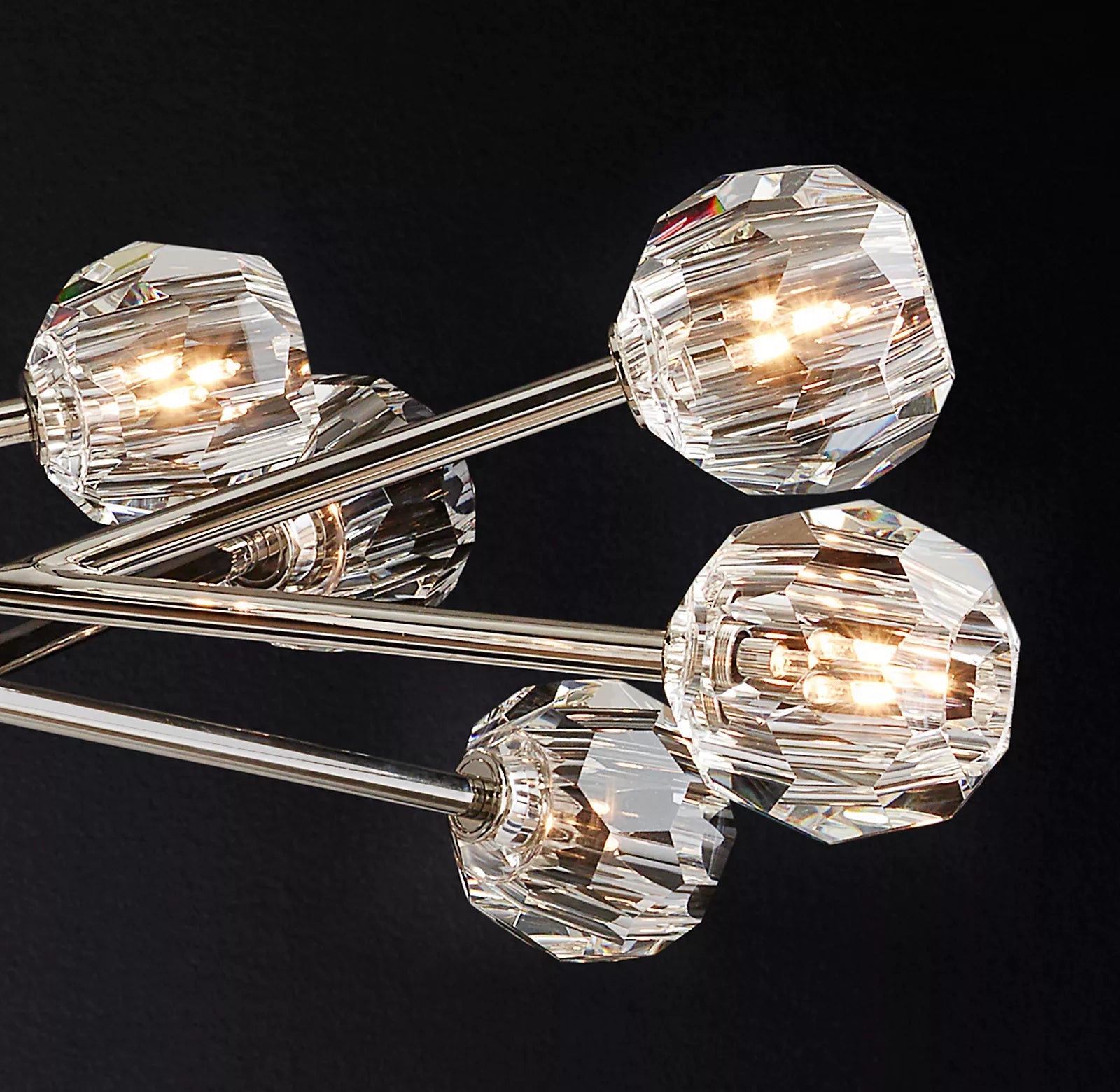 Belle De Crystal Ball Round Chandelier 60" - Yami Lightings
