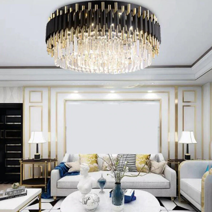 Sheila Flush Mount Crystal Chandelier - Yami Lightings