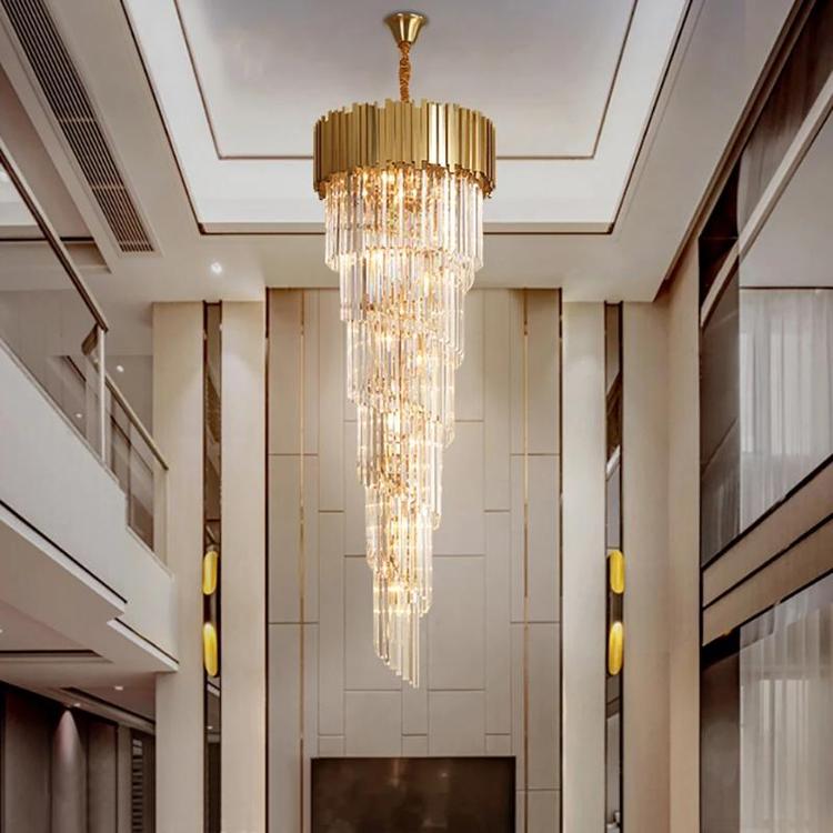 Elian Gillani 2-Story Crystal Chandelier - Yami Lightings