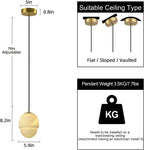 Capsule/Bilayer/Raindrop Type Alabaster Marble Modern Pendant for All Scene