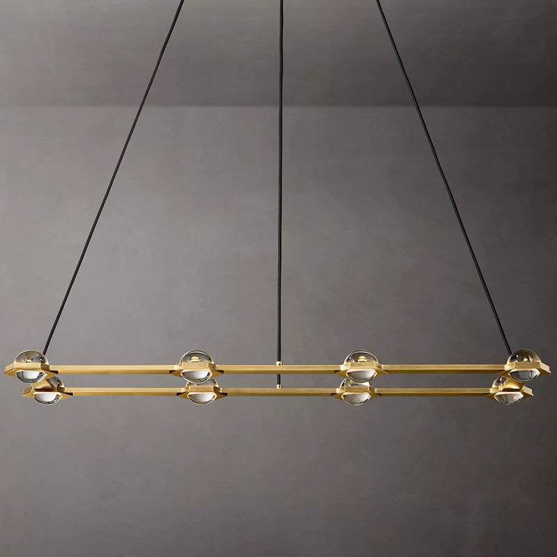 Planet Rectangular Chandelier（ 15' Drop） - Yami Lightings