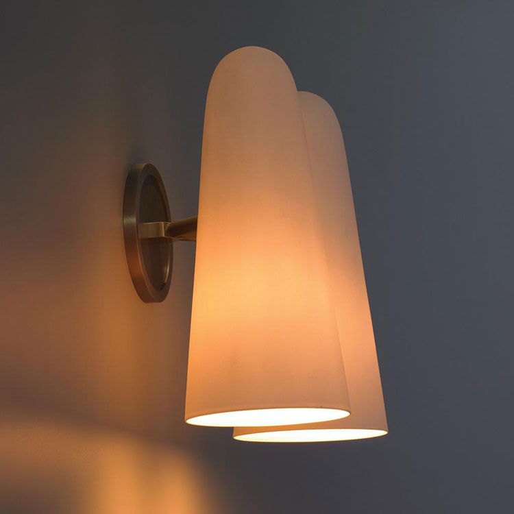 Cosima Porcelain Double Sconce - Yami Lightings