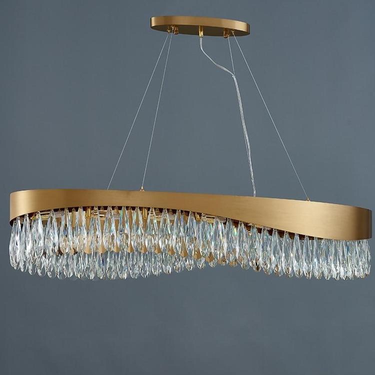 Ariana OvaL Crystal Chandelier - Yami Lightings