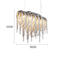 Aurora Luxury Aluminum Chain Tassel Chandelier - Yami Lightings