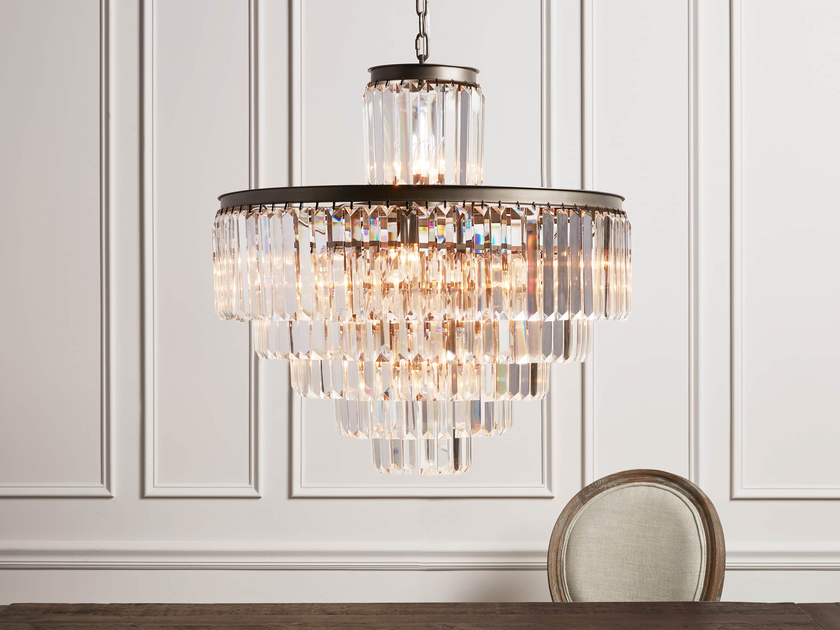 Tasunke Crystal Round Chandelier