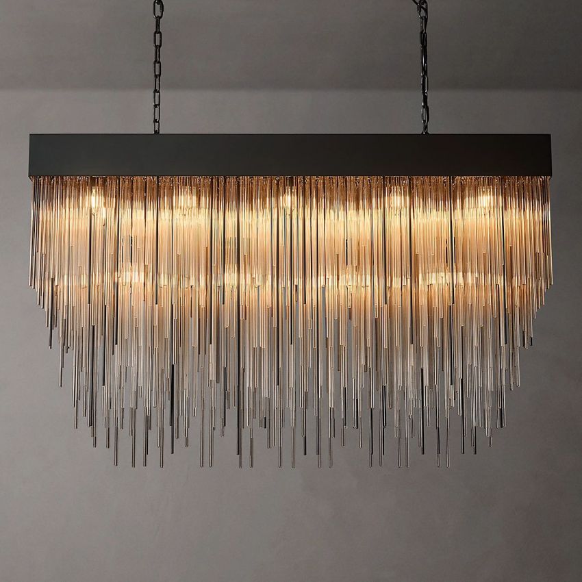 Cascade Square Chandelier 54" - Yami Lightings