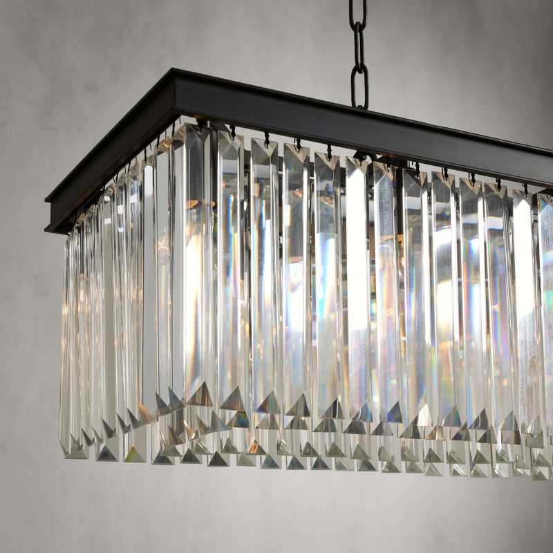 Tasunke Crystal Rectangular Chandelier