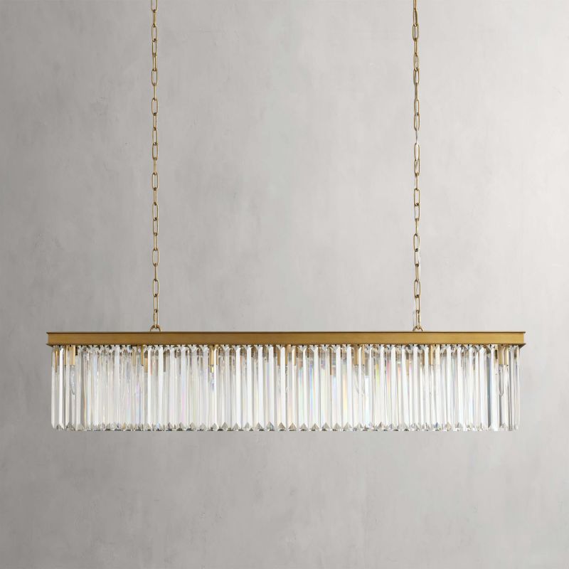 Tasunke Crystal Rectangular Chandelier