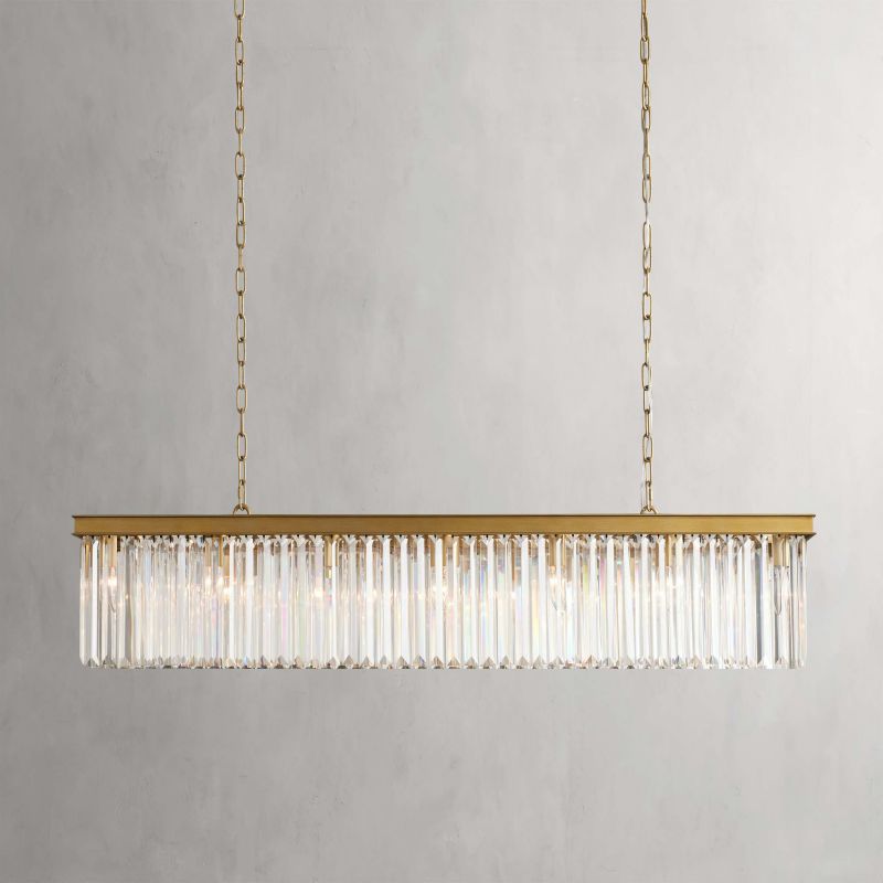 Tasunke Crystal Rectangular Chandelier