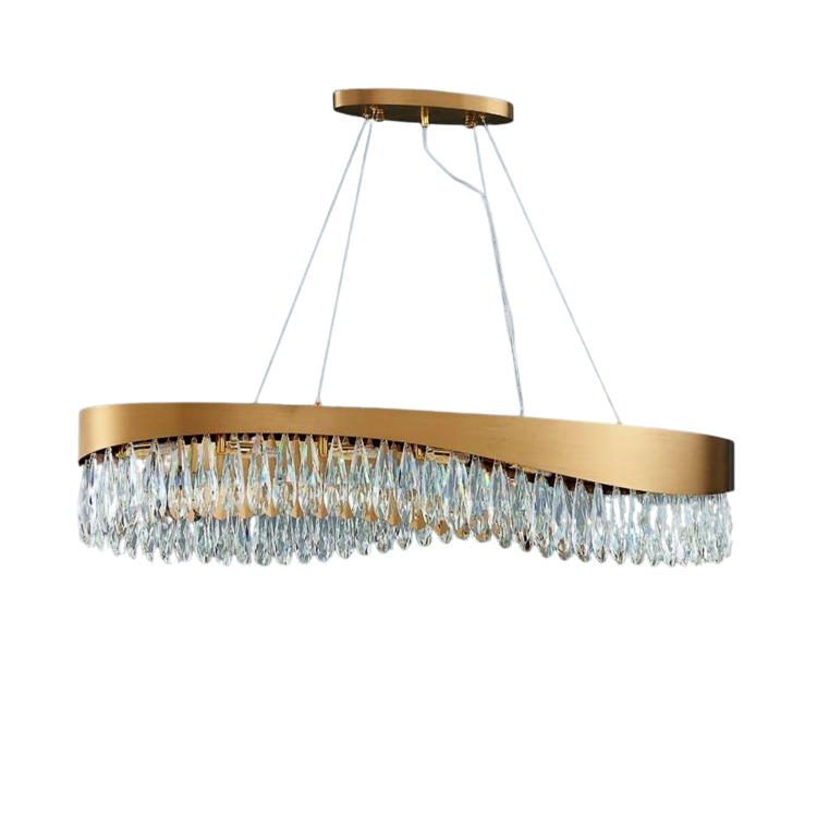 Ariana OvaL Crystal Chandelier - Yami Lightings