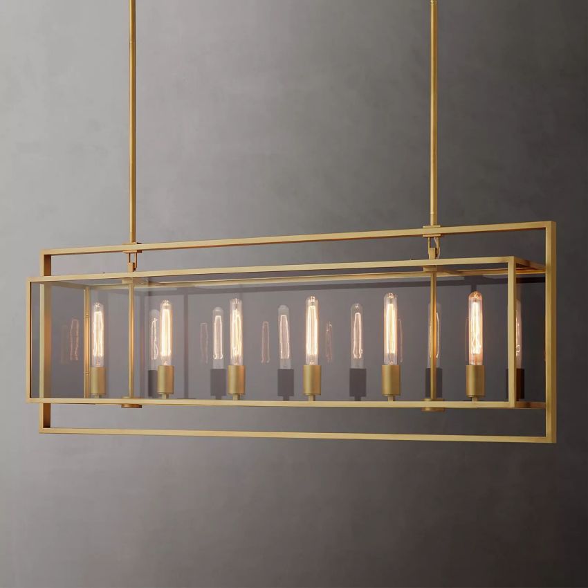 Beckman Rectangular Chandelier 54" - Yami Lightings
