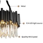 Viola Crystal Chandelier - Yami Lightings