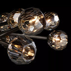 Belle De Crystal Ball Oval Chandelier 72" - Yami Lightings