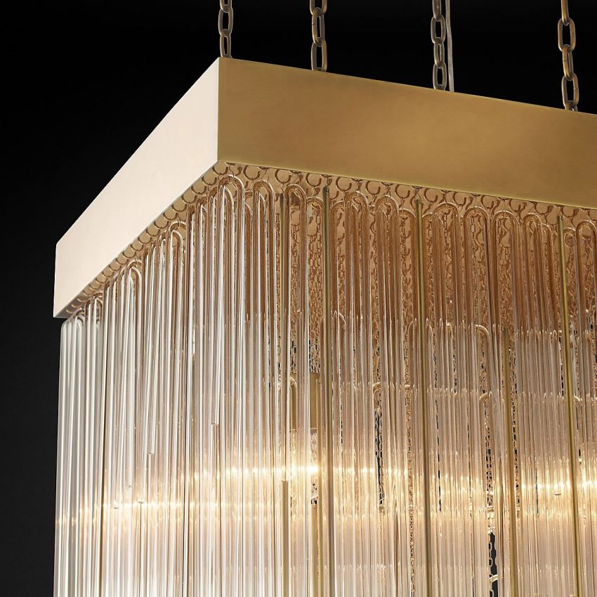 Cascade Square Chandelier 30" - Yami Lightings