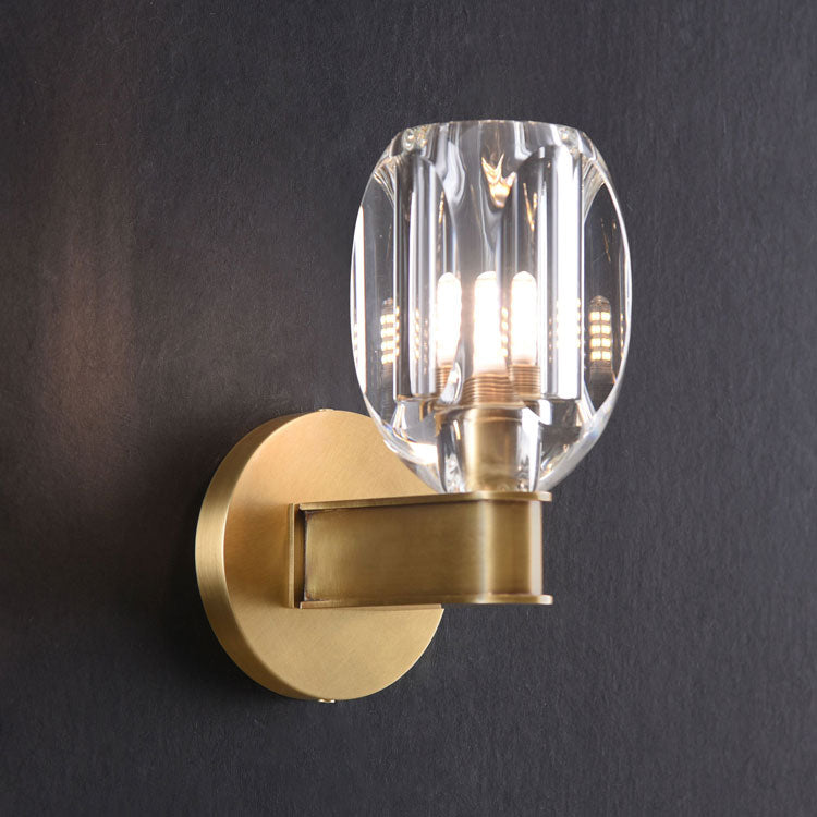 Constantine Crystal Sconce Brass - Yami Lightings