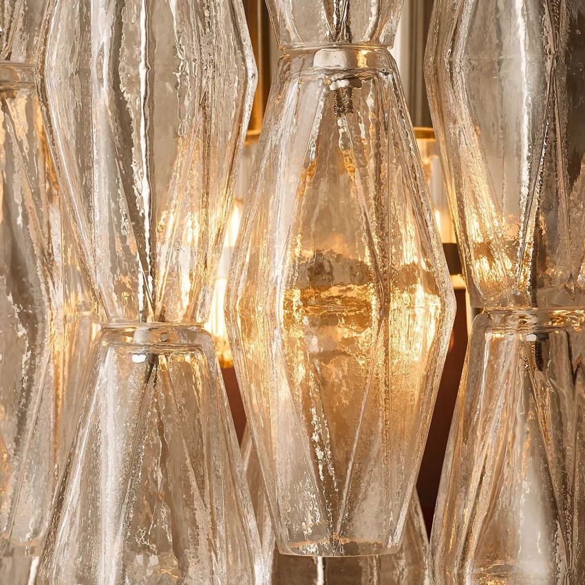 Murano Clear Glass Sconce - Yami Lightings
