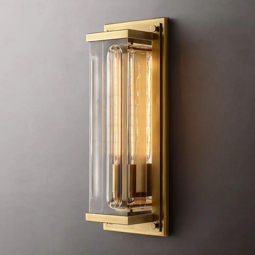 Savice Rectangle Outdoor Sconce - Yami Lightings