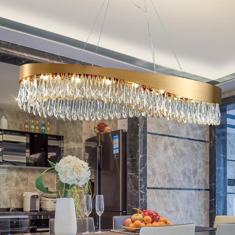 Ariana OvaL Crystal Chandelier - Yami Lightings