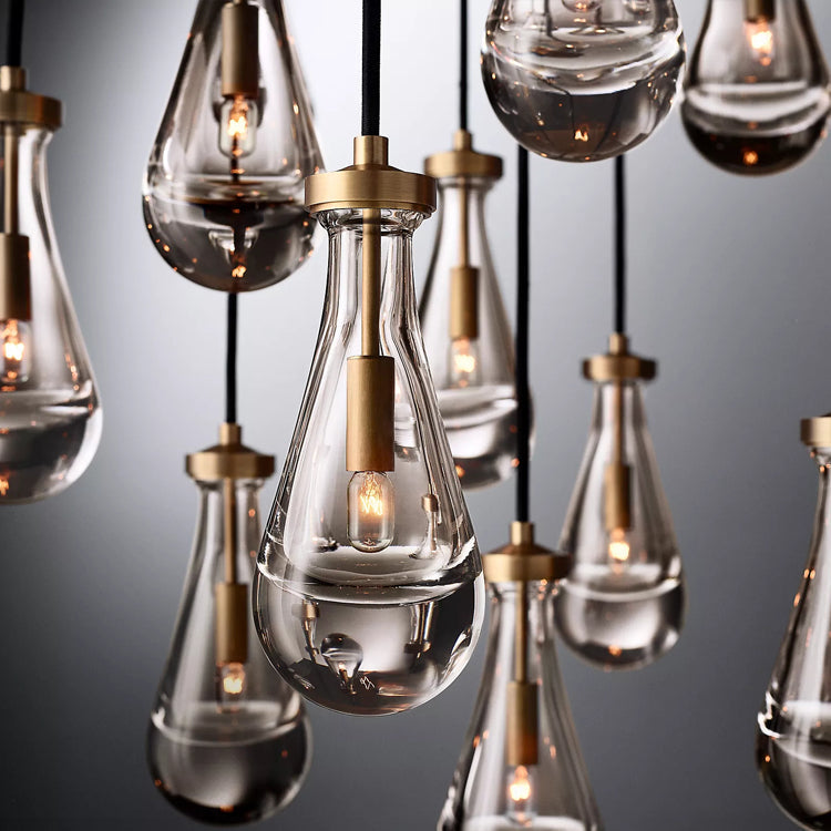 Raindrop Round Chandelier D36" - Yami Lightings