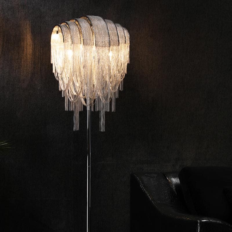 Aluminum Chain Tassel Floor Lamp - Yami Lightings