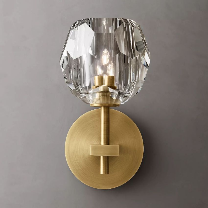 Belle De Crystal Ball Wall Sconce - Yami Lightings