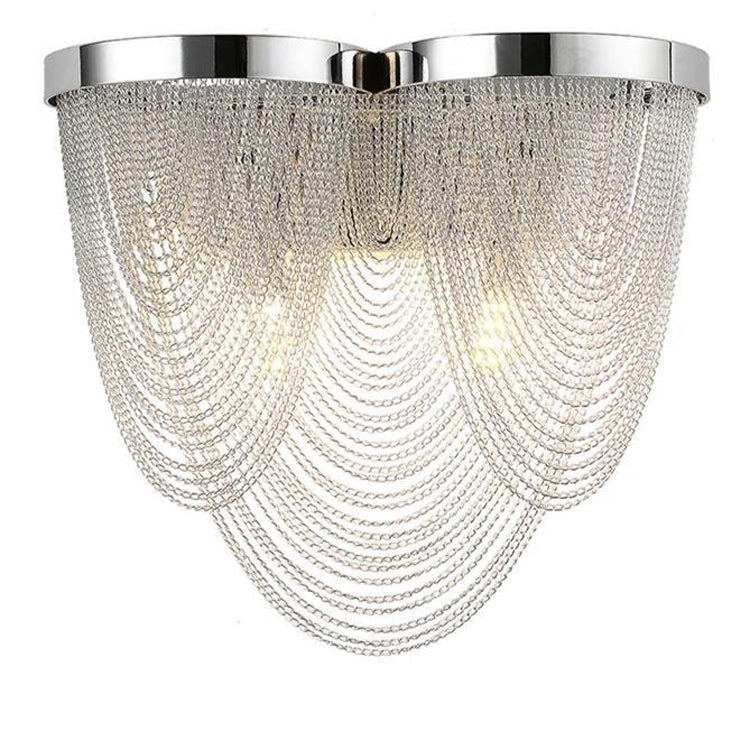 Aluminum Chain Tassel Wall Sconce - Yami Lightings