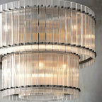 Marcia Glass TWO-TIER Round Chandelier D37" - Yami Lightings