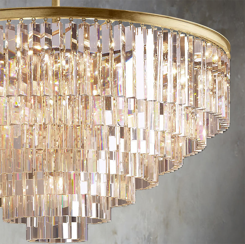Modern Round K9 Crystal Chandeliers - Yami Lightings