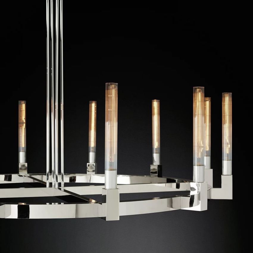 Cornelius Candlestick Round Chandelier 60" - Yami Lightings