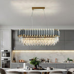 Flavian Rectangular Crystal Chandelier - Yami Lightings