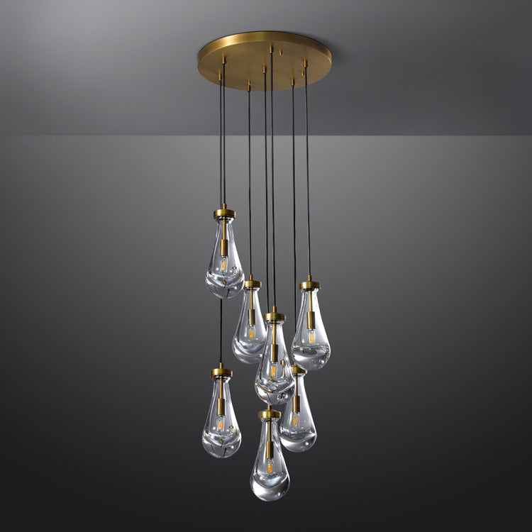 Raindrop Round Chandelier D18" - Yami Lightings