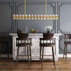 Industrial Rectangular Crystal Chandelier - Yami Lightings