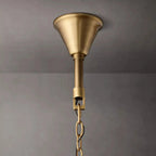 Marcia Glass TWO-TIER Round Chandelier D37" - Yami Lightings