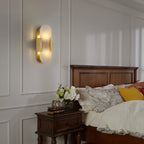Oval Shaped Alabaster Wall Sconces 13.8" 19.7"
