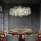 Snow Tree Branch Crystal Chandelier for All Rooms 30" 40" 55"