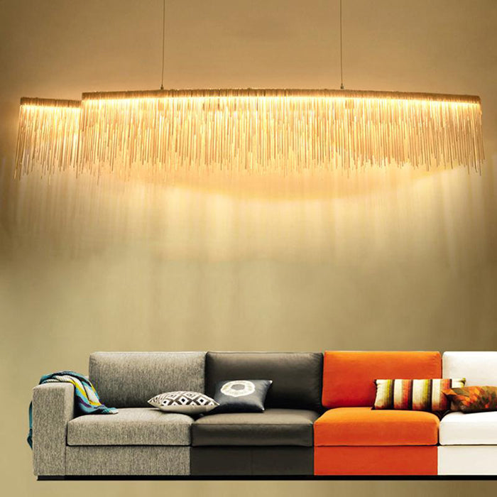 Bunny Dynamic Aluminum Chain Tassel Chandelier - Yami Lightings