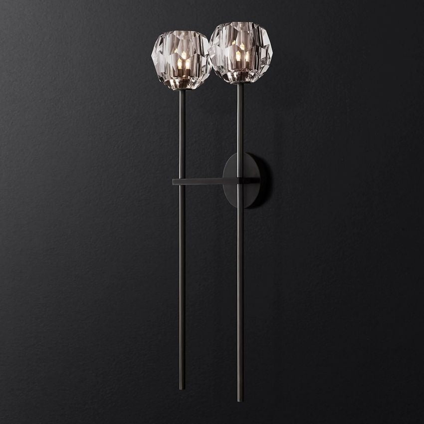 Belle De Crystal Grand Double Sconce - Yami Lightings