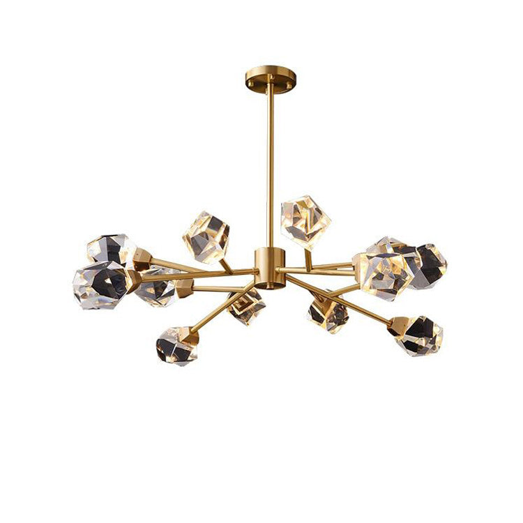 Aurelia Faceted Crystal Prisms Chandelier - Yami Lightings